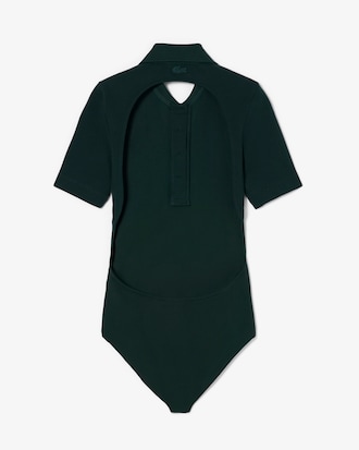 Women's Runway Mini Piqué Polo Bodysuit
