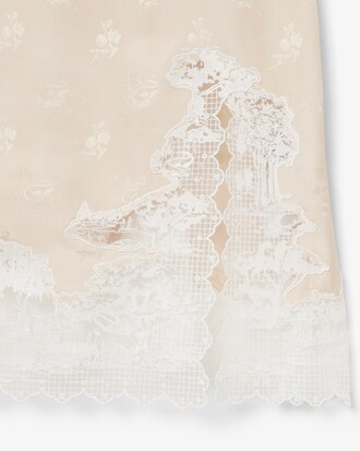 Runway Landscape Embroidery Tulle Dress