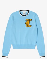 Women&rsquo;s Lacoste L!VE Crew Neck Badge Cotton Sweater