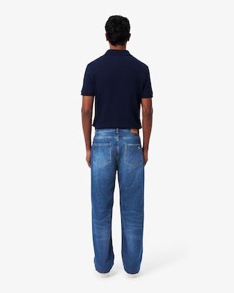 Men's 5-Pocket Straight Cut Indigo Jeans