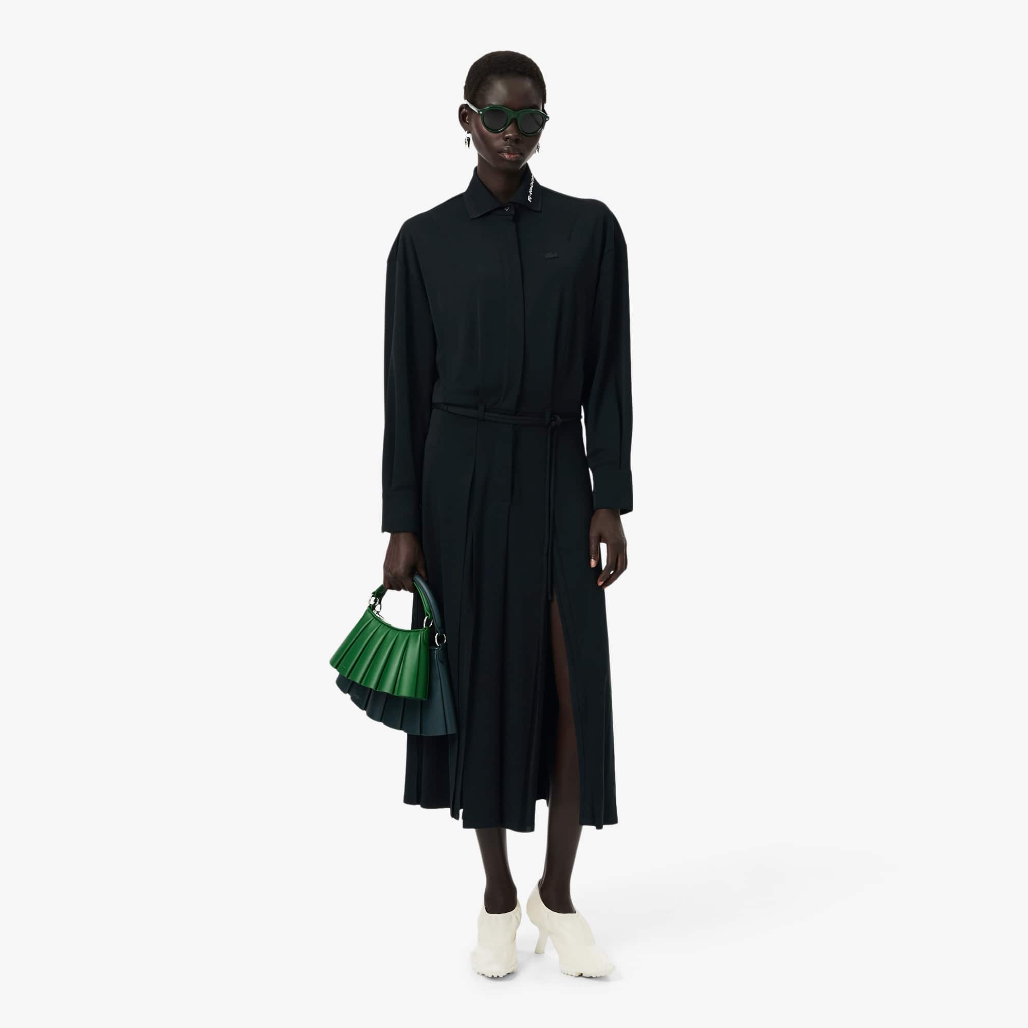 Runway Pleated Polo Maxi Dress Runway Pleated Polo Maxi Dress