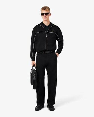 Sweatshirt zipp&eacute; Piqu&eacute; liser&eacute;s