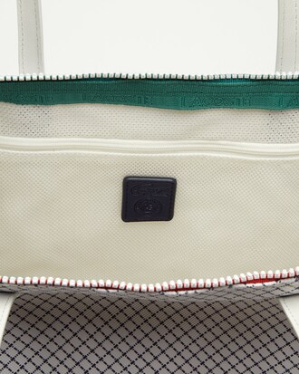 Bolso Tote de la colecci&oacute;n Roland Garros con estampado de Panama Hat y cierre exterior para mujer