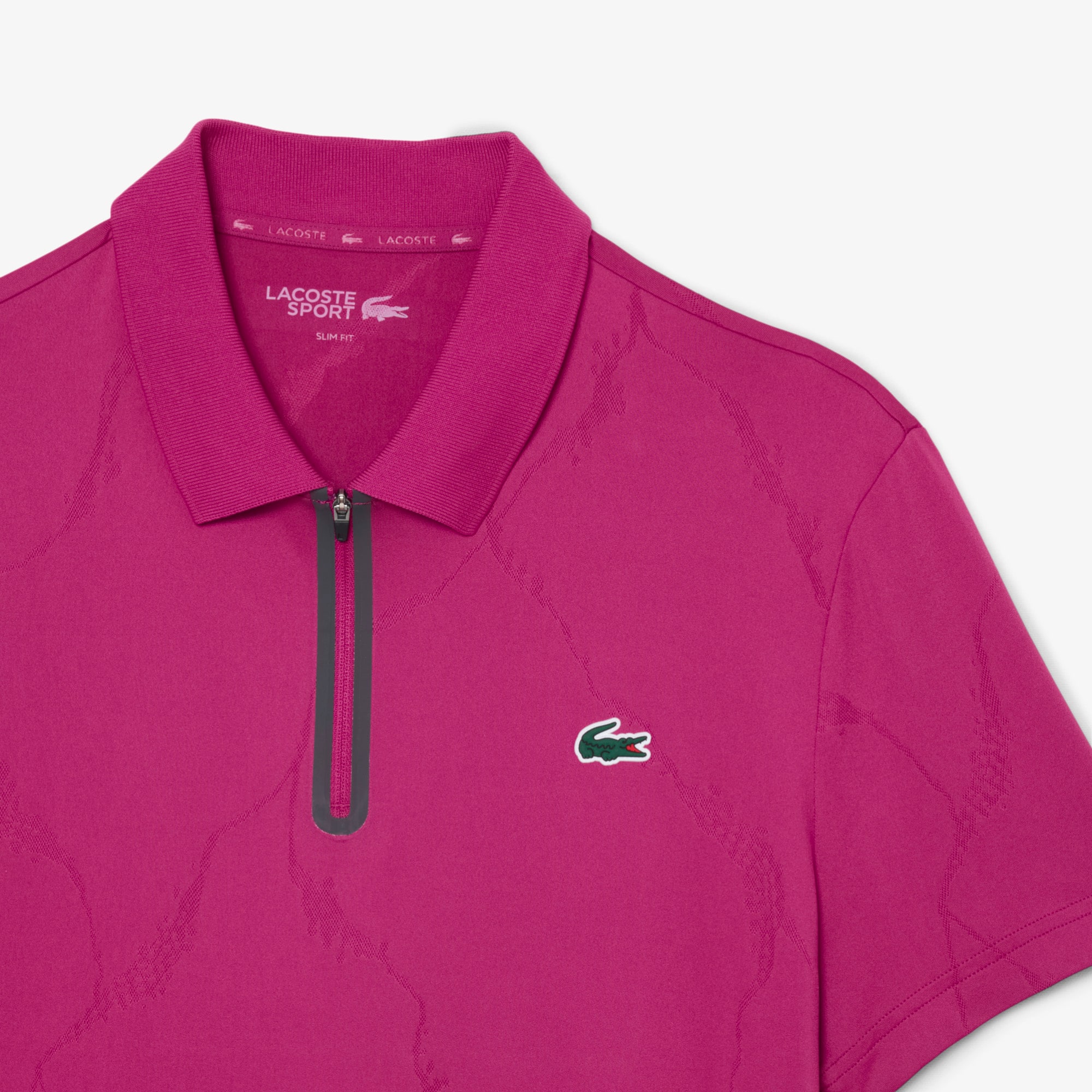 Ultra Dry Jacquard Crocodile Tennis Polo Shirt