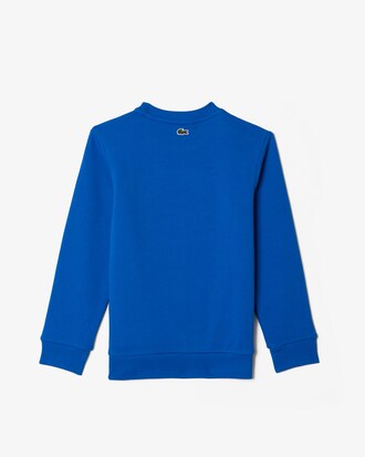 Sudadera de ni&ntilde;o con dise&ntilde;o color block y marca a contraste