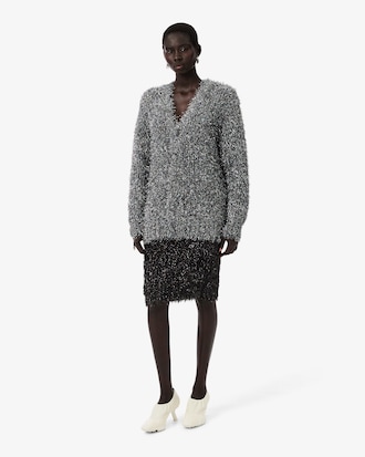 Runway Lurex Knit Skirt