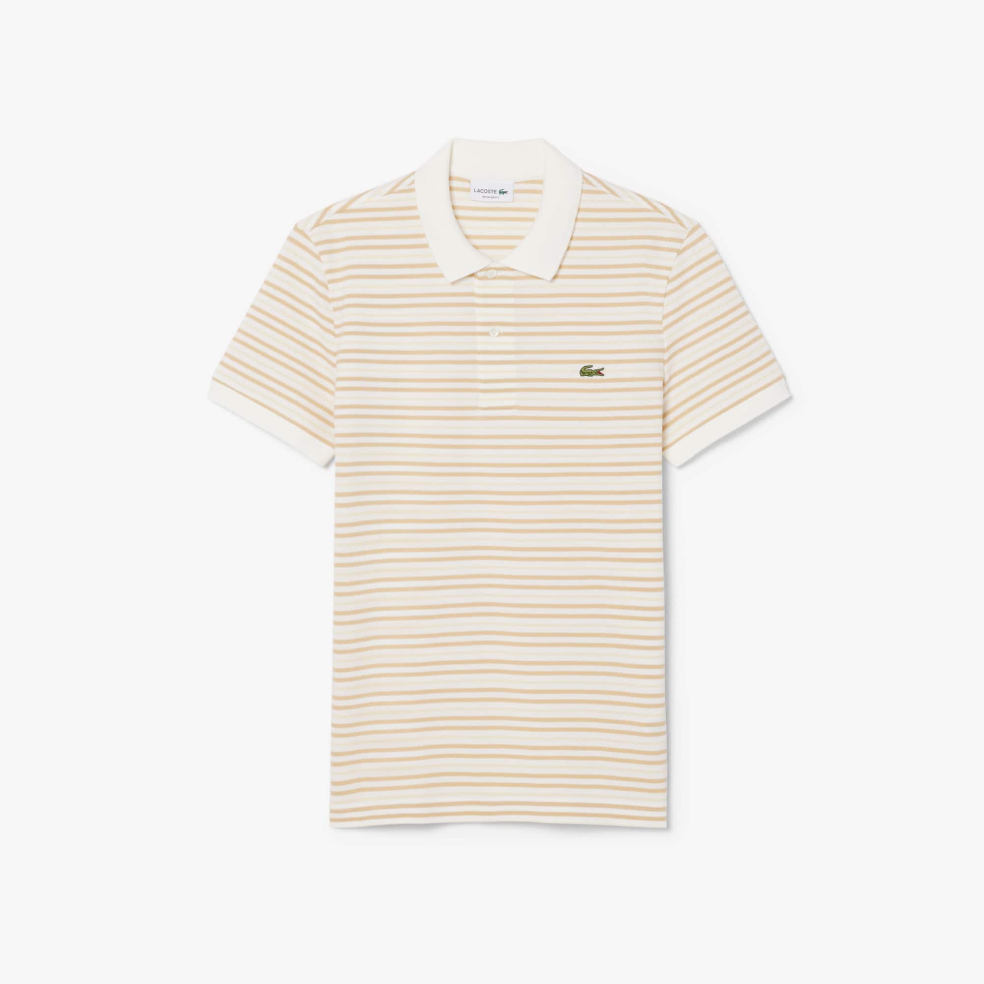 Classic Fit Striped Petit Piqué Polo
