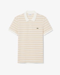 Classic Fit Striped Petit Piqu&eacute; Polo Shirt