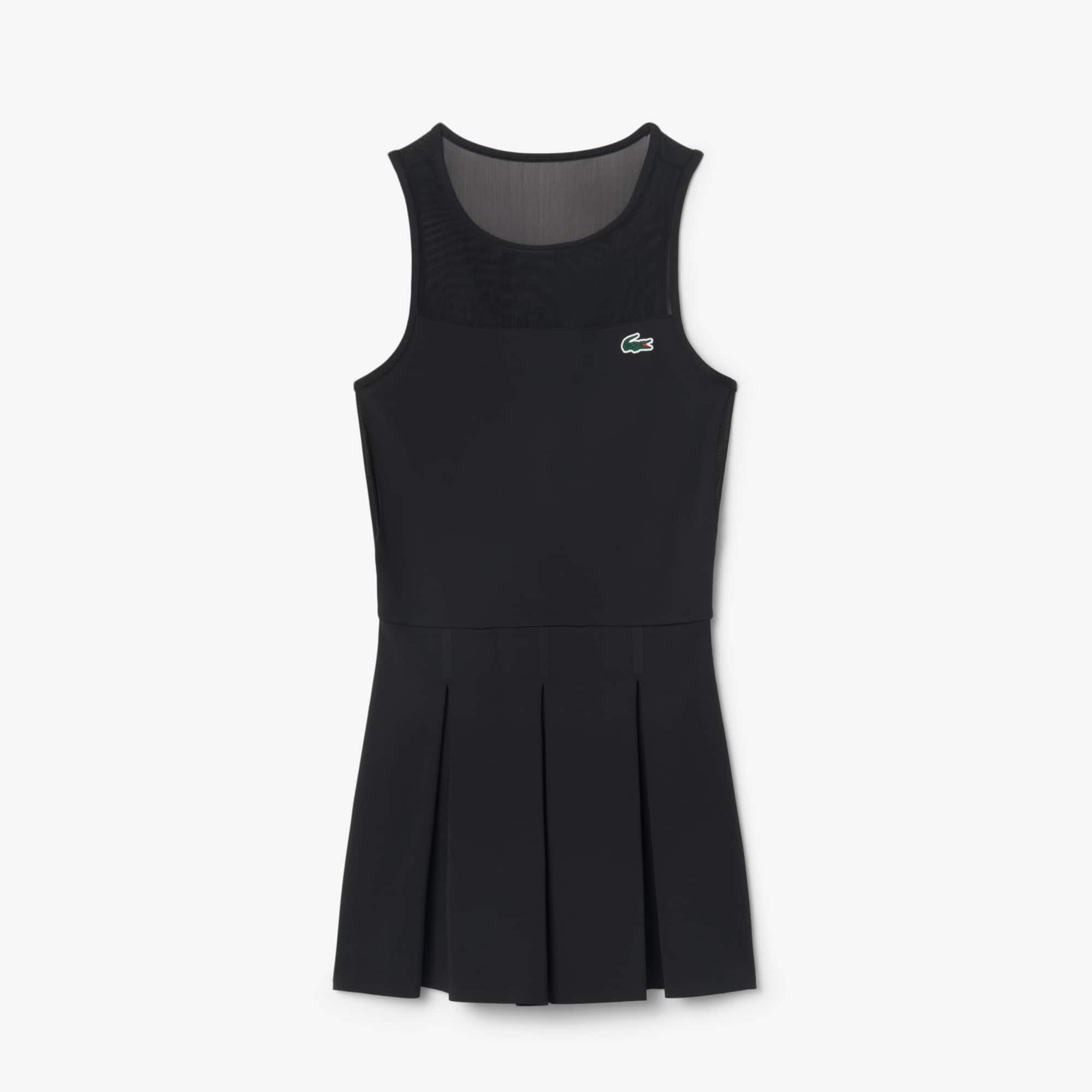 Dual Fabric Pleated Stretch Tennis Dress