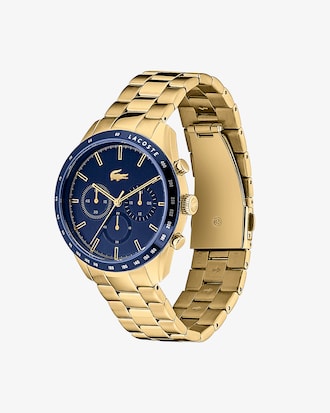 Men&rsquo;s Boston Chronograph Ionic Gold Plated Watch