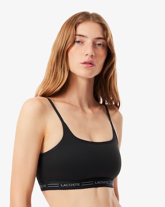 Scallop Band Microfiber Bralette
