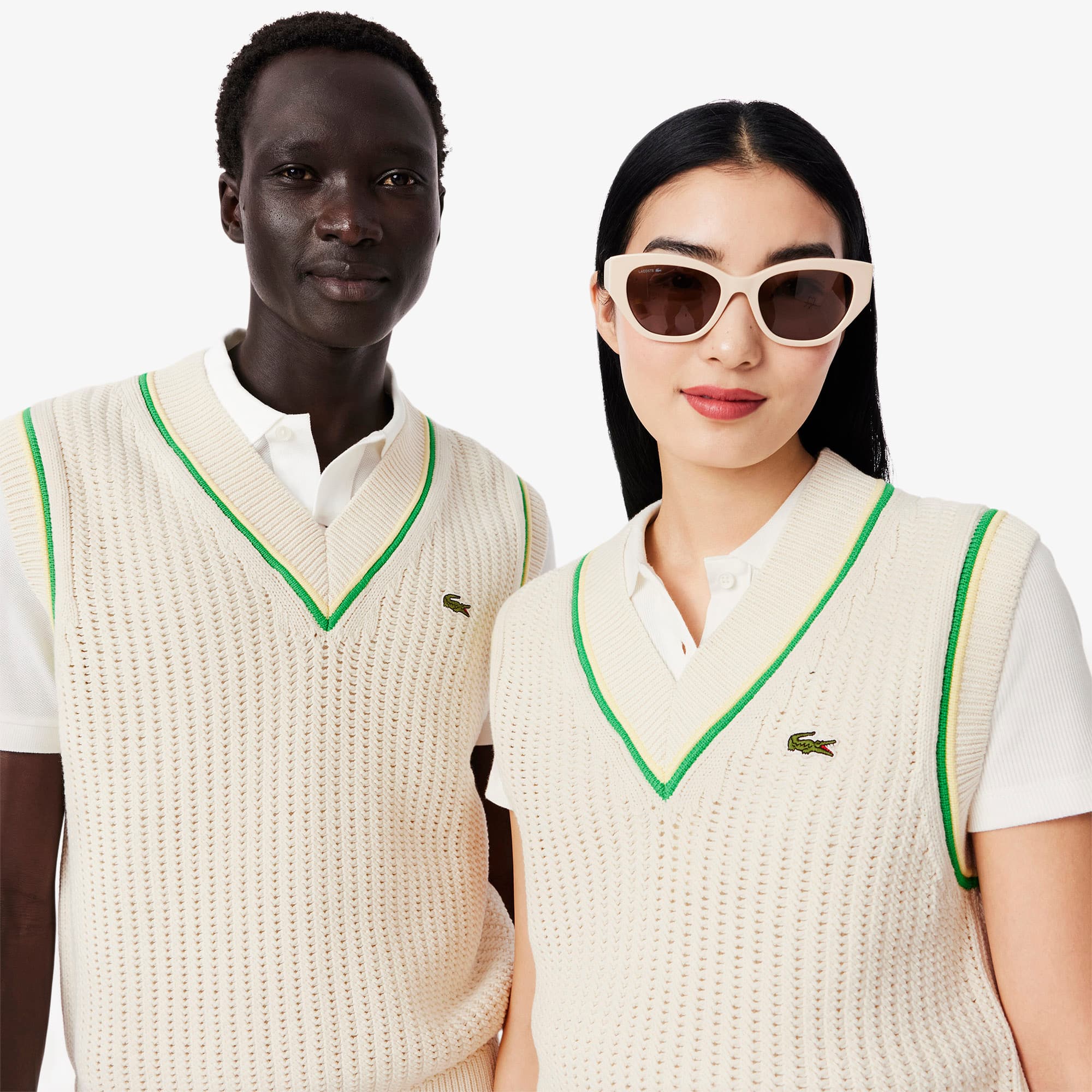 Unisex Crochet Effect Sweater Vest - Sweaters & Sweatshirts - New