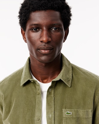 Men's Regular Fit Velour Shirt