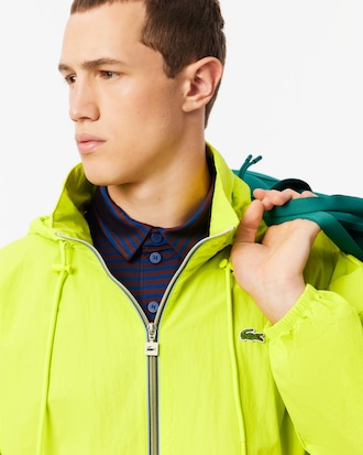 Cortaviento con gorro Desmontable Resistente al Agua para Hombre