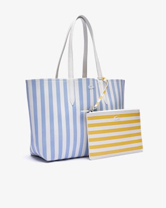 Anna Reversible Striped Canvas Tote