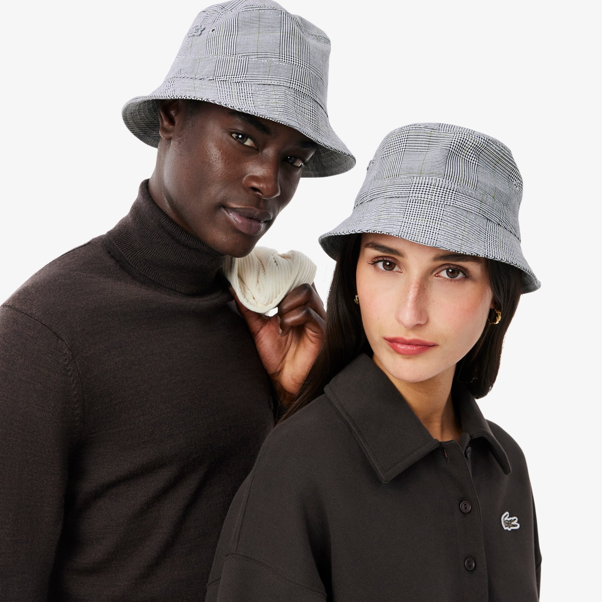 Unisex Double Face Plaid Cotton Bucket Hat - Caps & Hats - New In