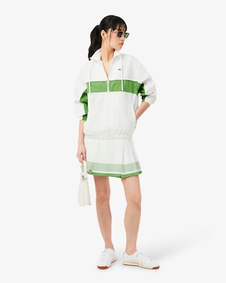 Relaxed Fit Zipped Cotton Twill Jacket
