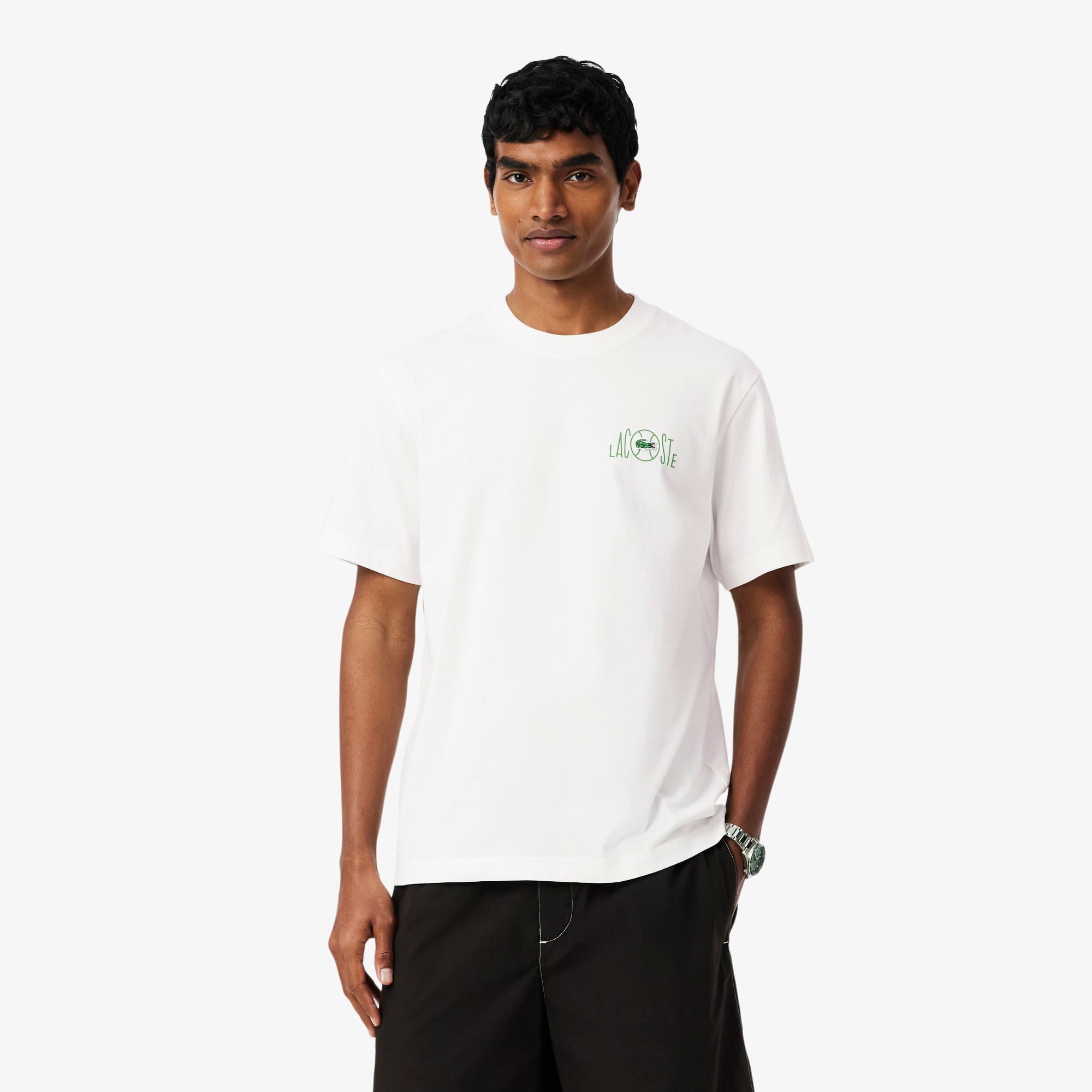 Printed Cotton T-Shirt - Organic Cotton - New In 2026 | Lacoste Printed Cotton T-Shirt - Organic Cotton - New In 2026 | Lacoste