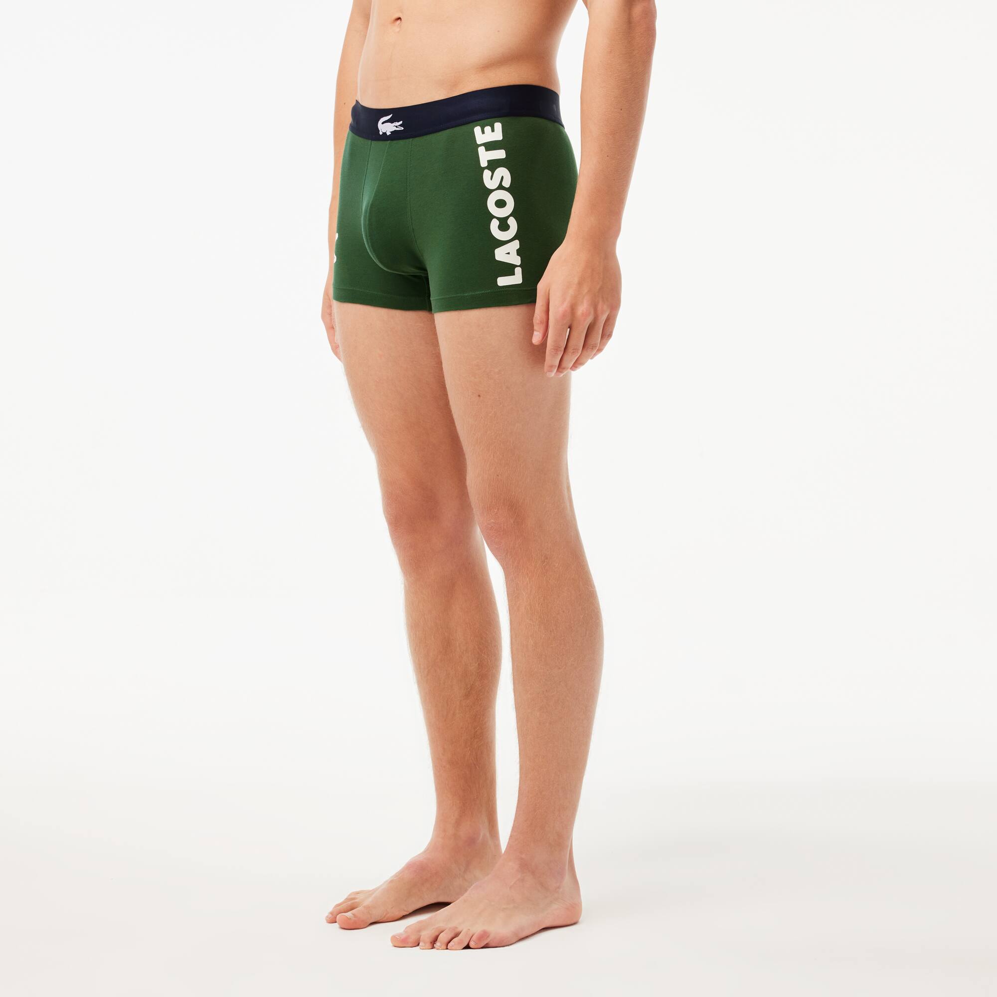 Men's 3-Pack Print Trunks - Underwear - New In 2026 | Lacoste