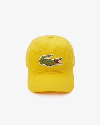 Unisex Contrast Strap And Oversized Crocodile Cotton Cap