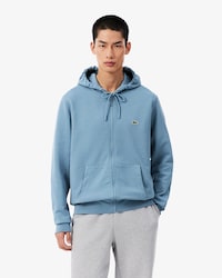 Sweatshirt zipp&eacute; classic fit molleton