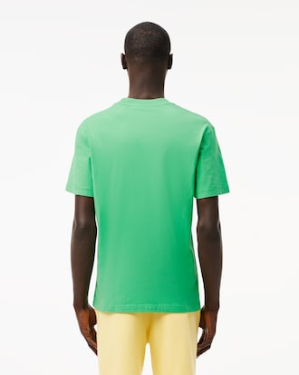 Men's Washed Effect Tennis Print T-Shirt