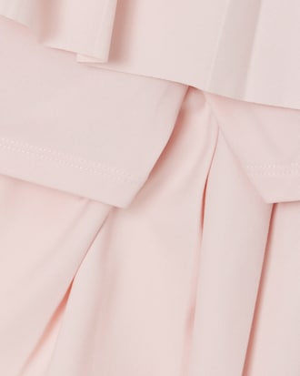 Girls' Oxford Cotton Pleated Skirt