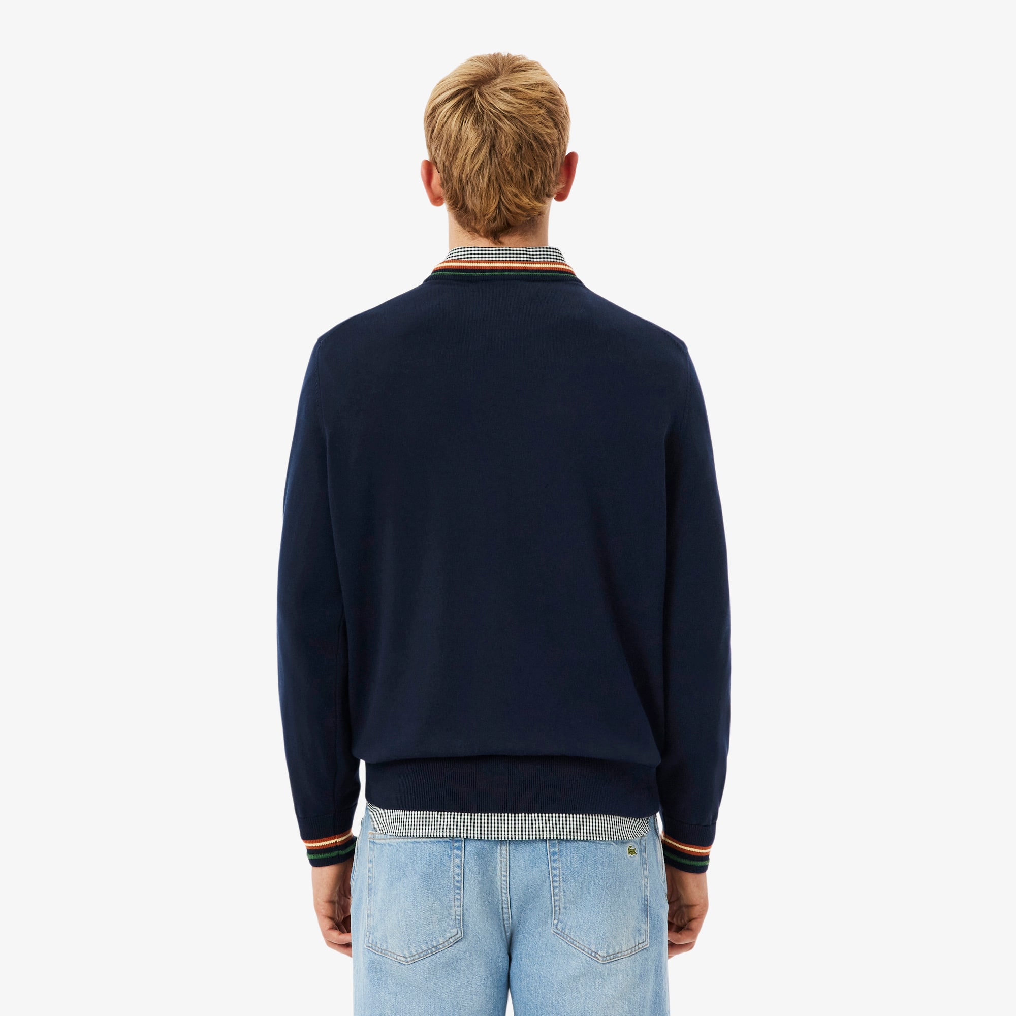 Men's Striped Cotton Jersey Sweater - Sweaters & Sweatshirts - New