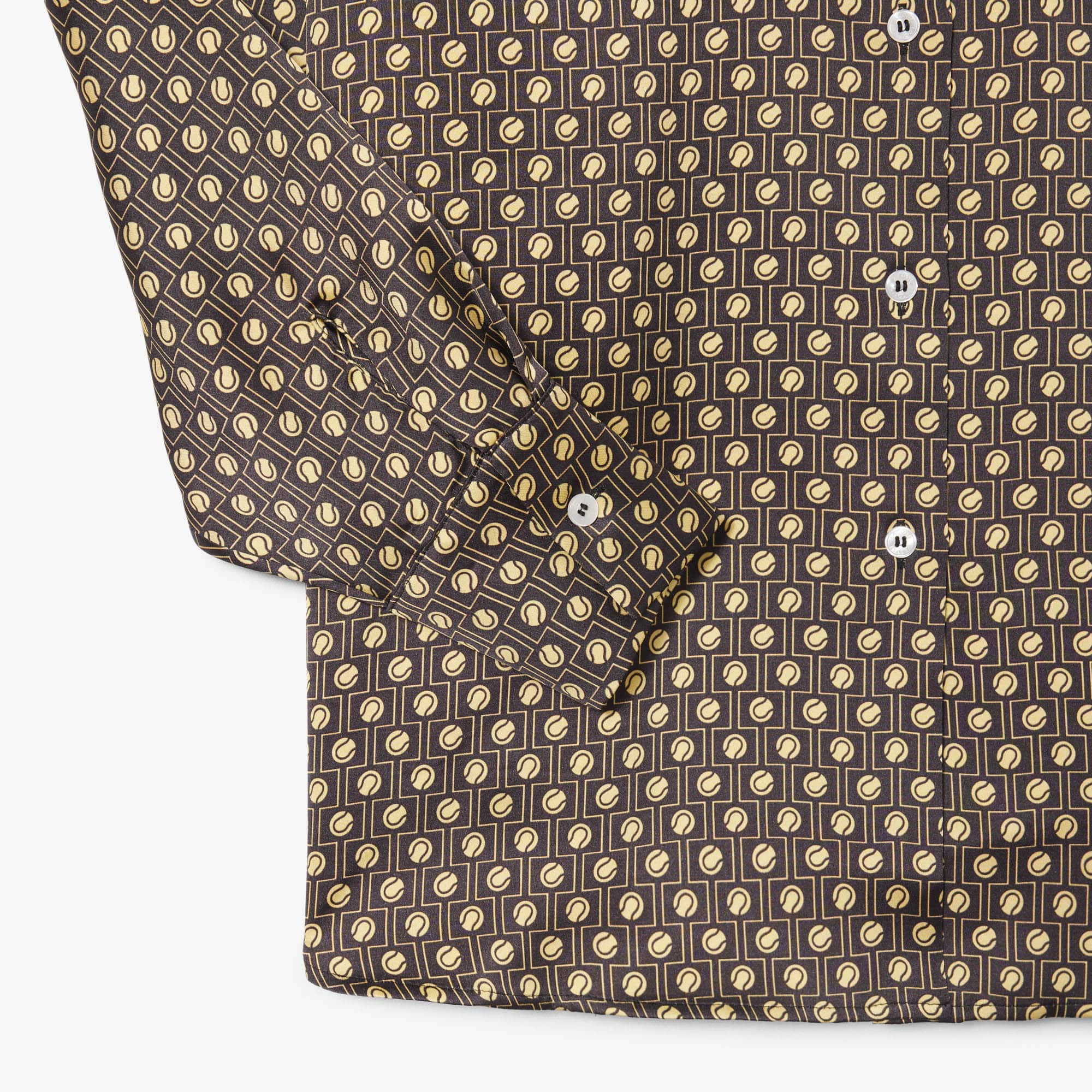 Oversized Printed Satin Shirt