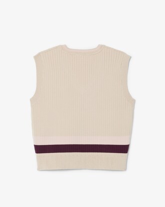 Girls' Sleeveless V-Neck Sweater