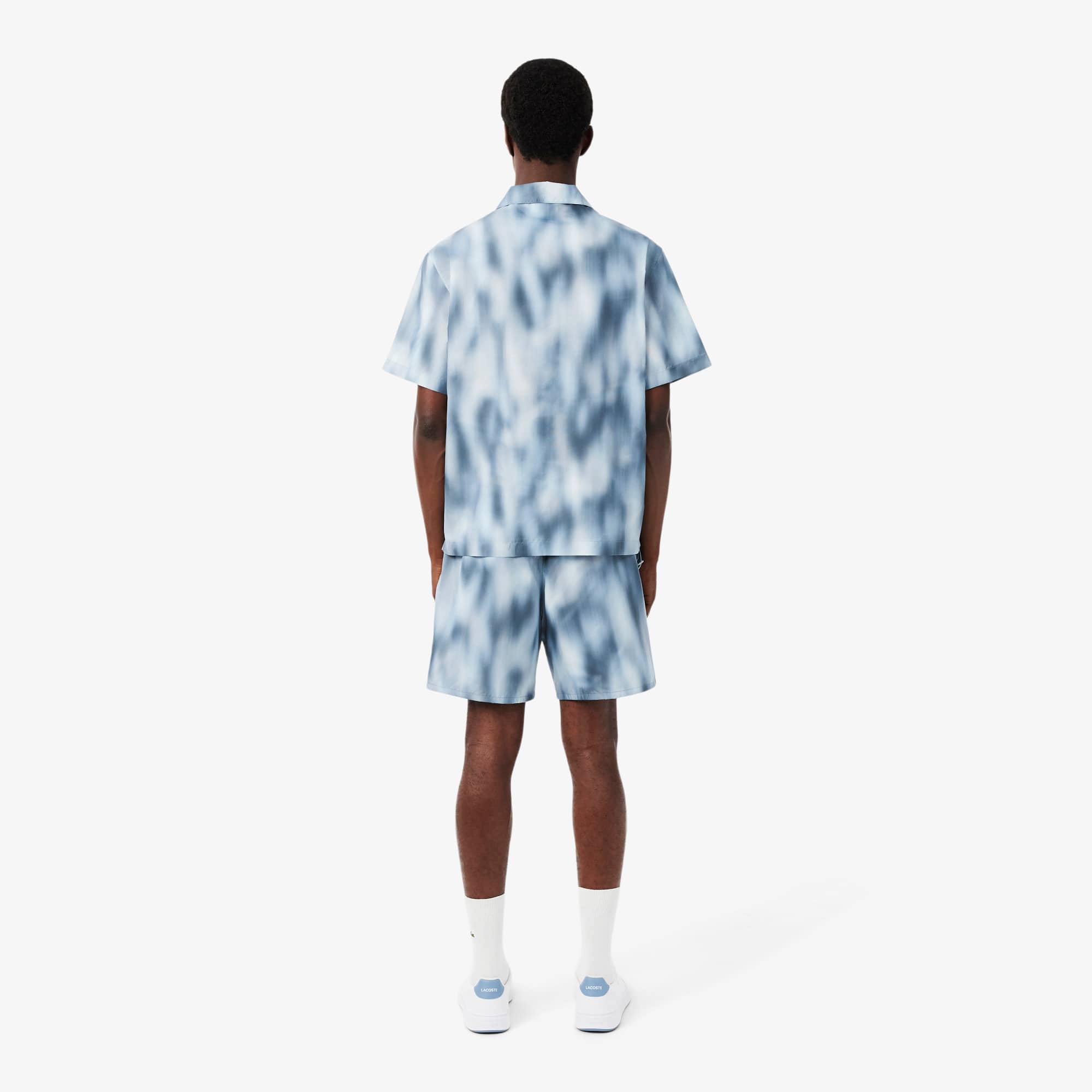 Relaxed Fit Printed Taffeta Shorts