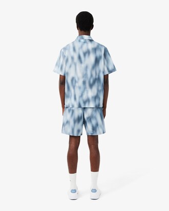 Relaxed Fit Printed Taffeta Shorts