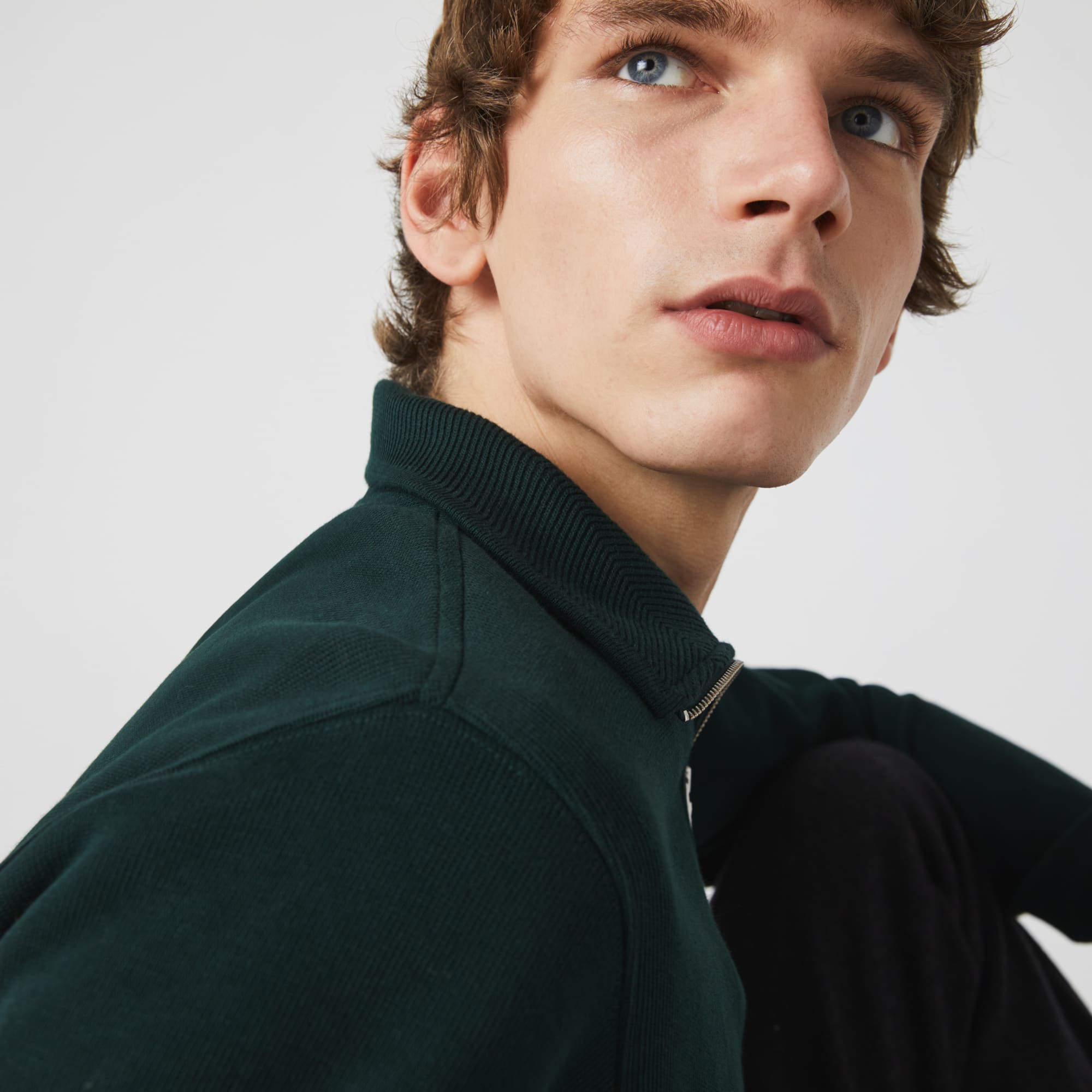 LACOSTE セットアップ Men's Zip-Up High-Neck Sweatshirt - Sweaters & Sweatshirts - New