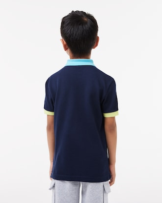 Kids' Colorblock Piqué Polo