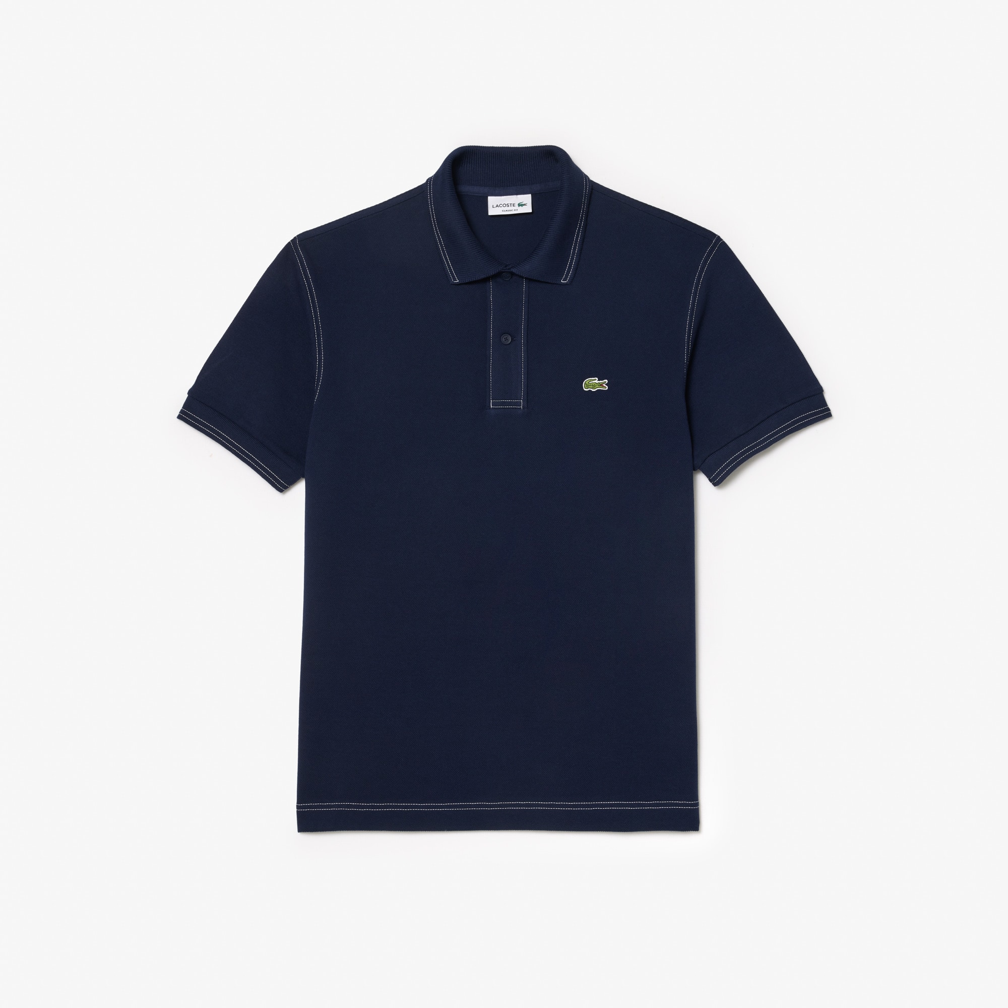 【送料&関税込】Lacoste l.12.12 Polo Shirt Lacoste Men's Original L.12.12 Branded Polo Shirt in Navy