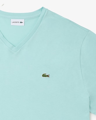 Men’s Tall Fit Ribbed V-Neck Cotton T-Shirt