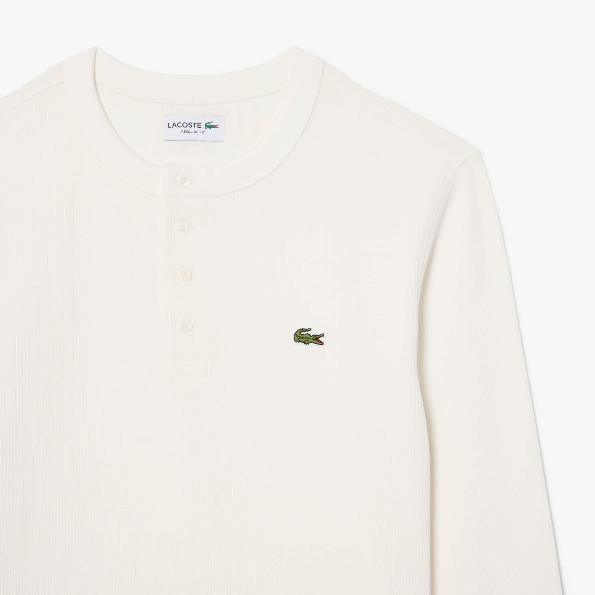 Waffle Knit Henley T-Shirt