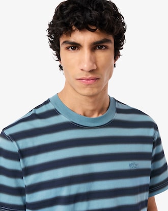 Playera de punto con estampado de rayas