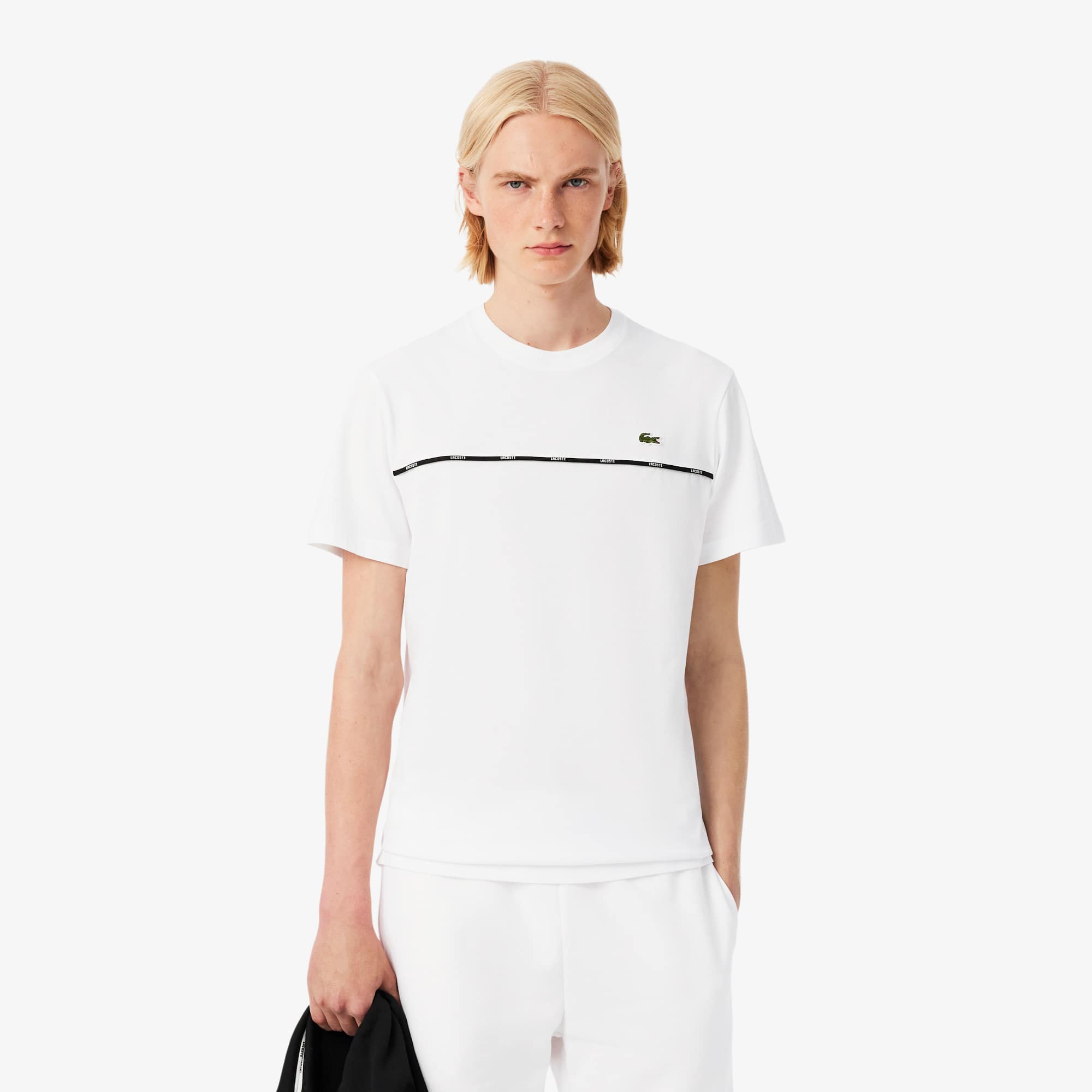 【LC25SS308】LACOSTE メンズクルーネックTシャツ TH9842 LACOSTE ラコステ メンズクルーネックTシャツ TH9842 ブラック