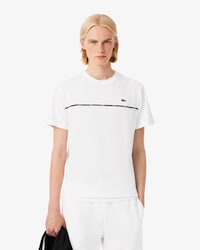 T-shirt jersey de coton liseré Lacoste