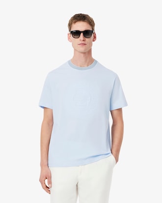 Playera para hombre de punto de algod&oacute;n bordado