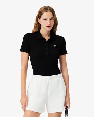 Women's Slim Fit L.12.D Ribbed Cotton Polo