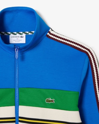 Men's Made in France Zip-Up Colorblock Sweatshirt