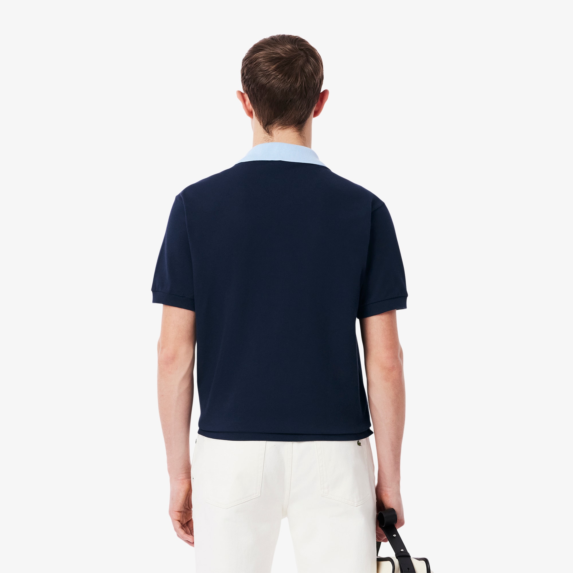 Men's Classic Fit Contrast Collar L.12.12 Polo - Polo Shirts