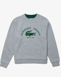 Women&rsquo;s Crew Neck Vintage Print Lightweight Cotton Fleece Sweatshirt