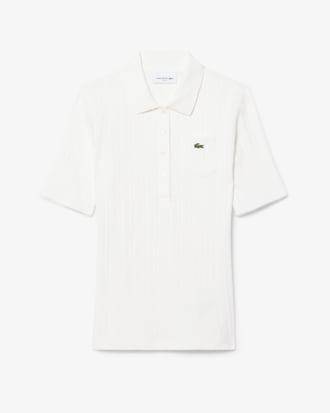Slim Fit Pointelle Knit Polo Shirt