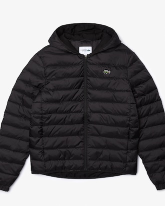 Men's Lacoste SPORT Hooded Water-Resistant Quilted Jacket