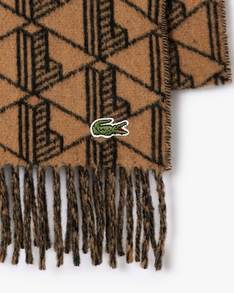 &Eacute;charpe r&eacute;versible avec motif monogramme