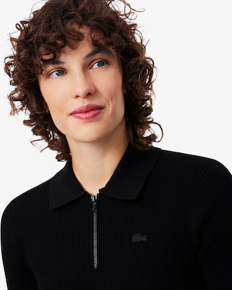 Robe col polo pliss&eacute;e