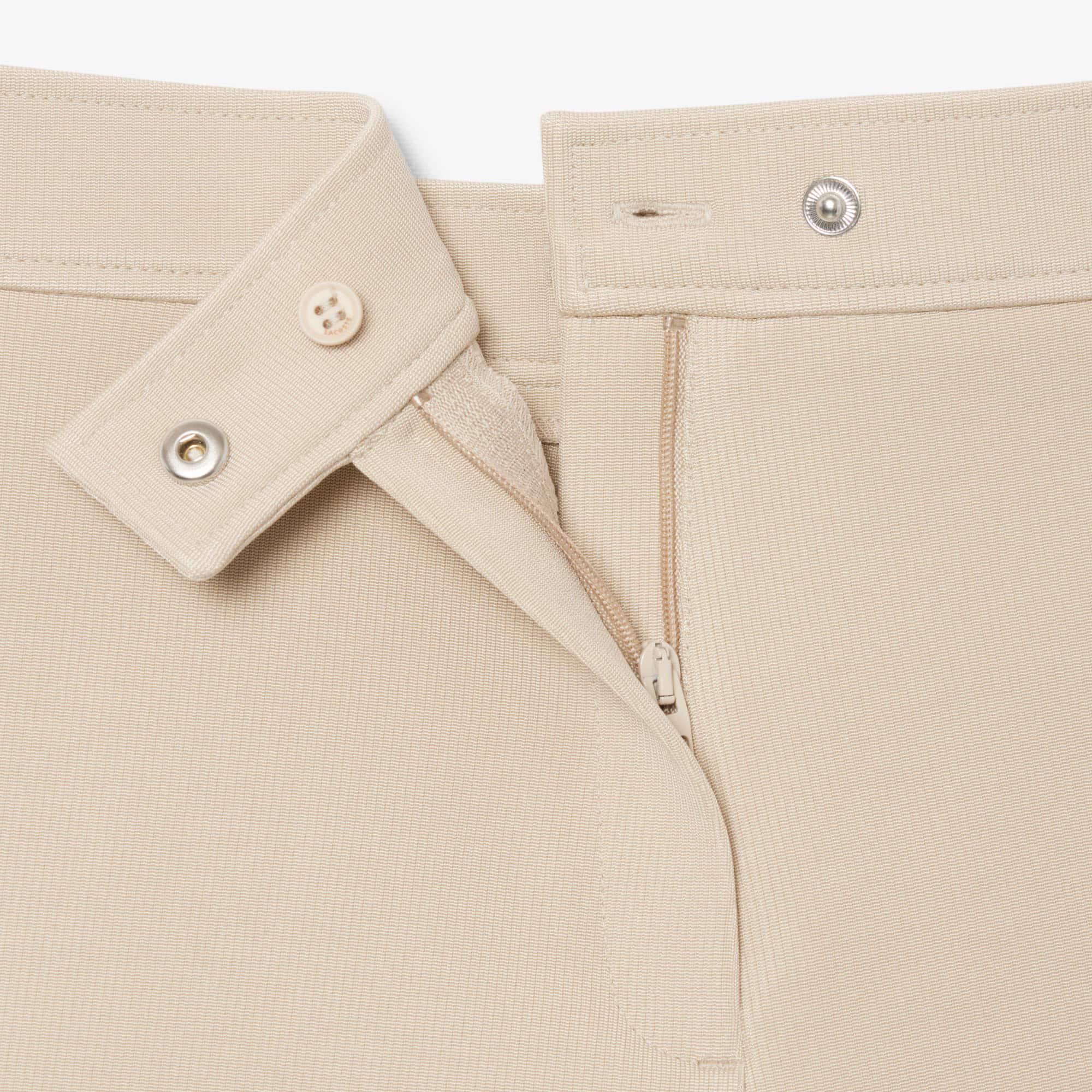 Runway Satin Knit Mini-Shorts